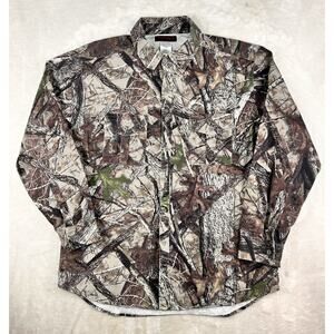 True Timber Shirt, Men's Size XL, Brown Tan, Camo, Button Down, Long Sleeve